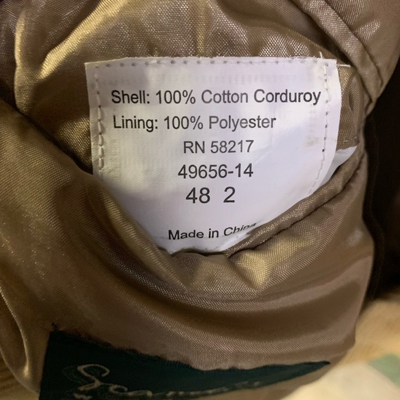 Men's Tan Scandia Woods Corduroy Blazer - Picture 8 of 9